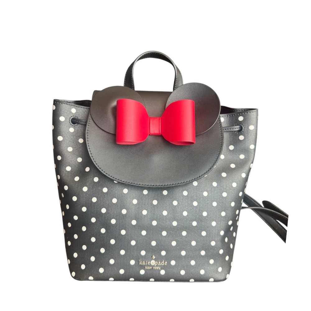 Kate Spade New York x Disney Minnie Mouse Drawstring Flap Backpack new